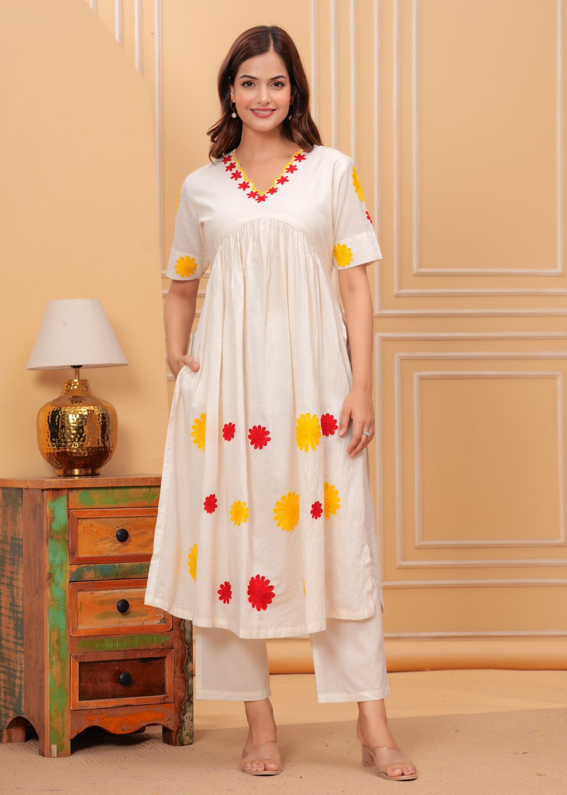 Noir Charm 2-Piece Kurti Set