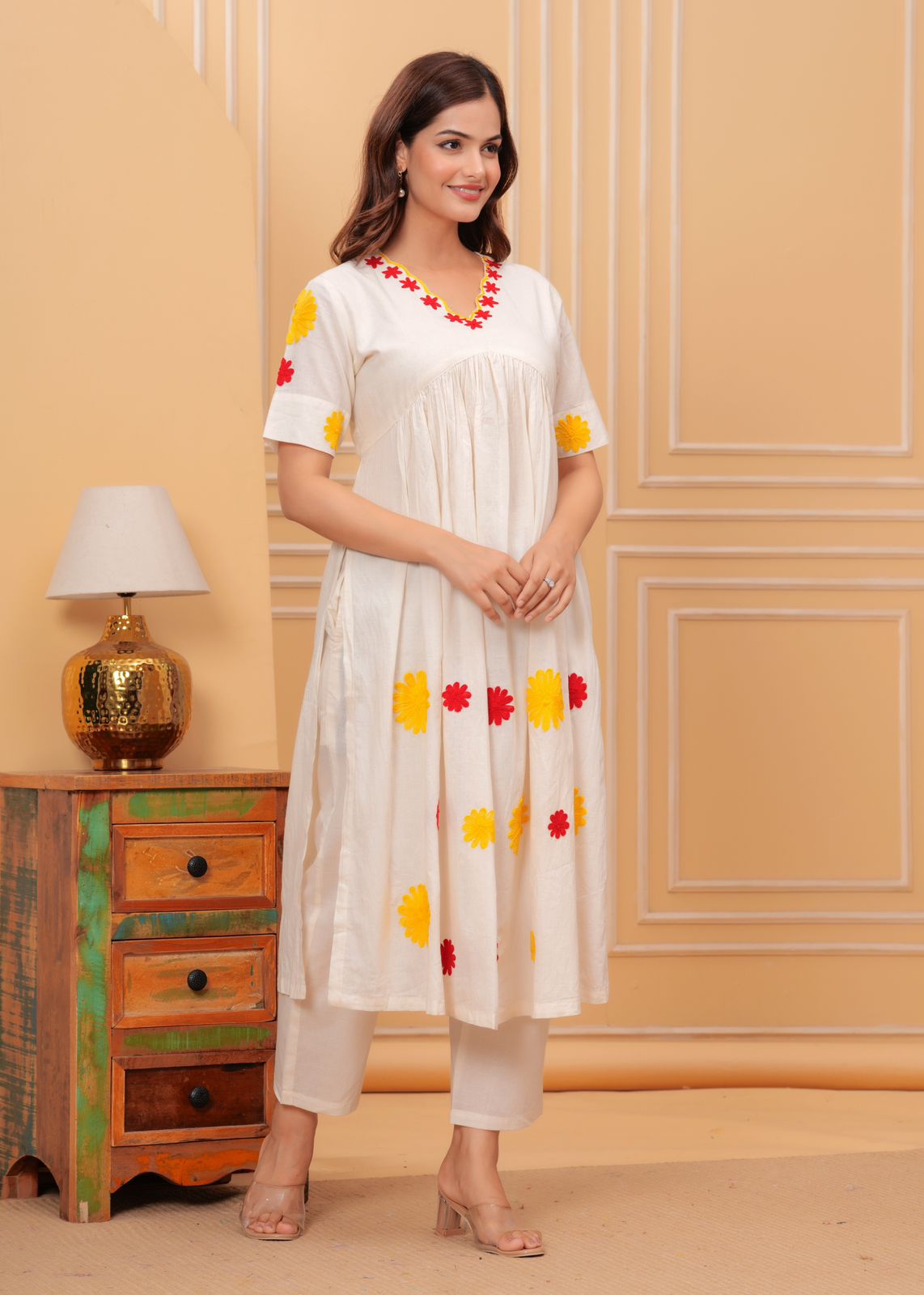 Noir Charm 2-Piece Kurti Set