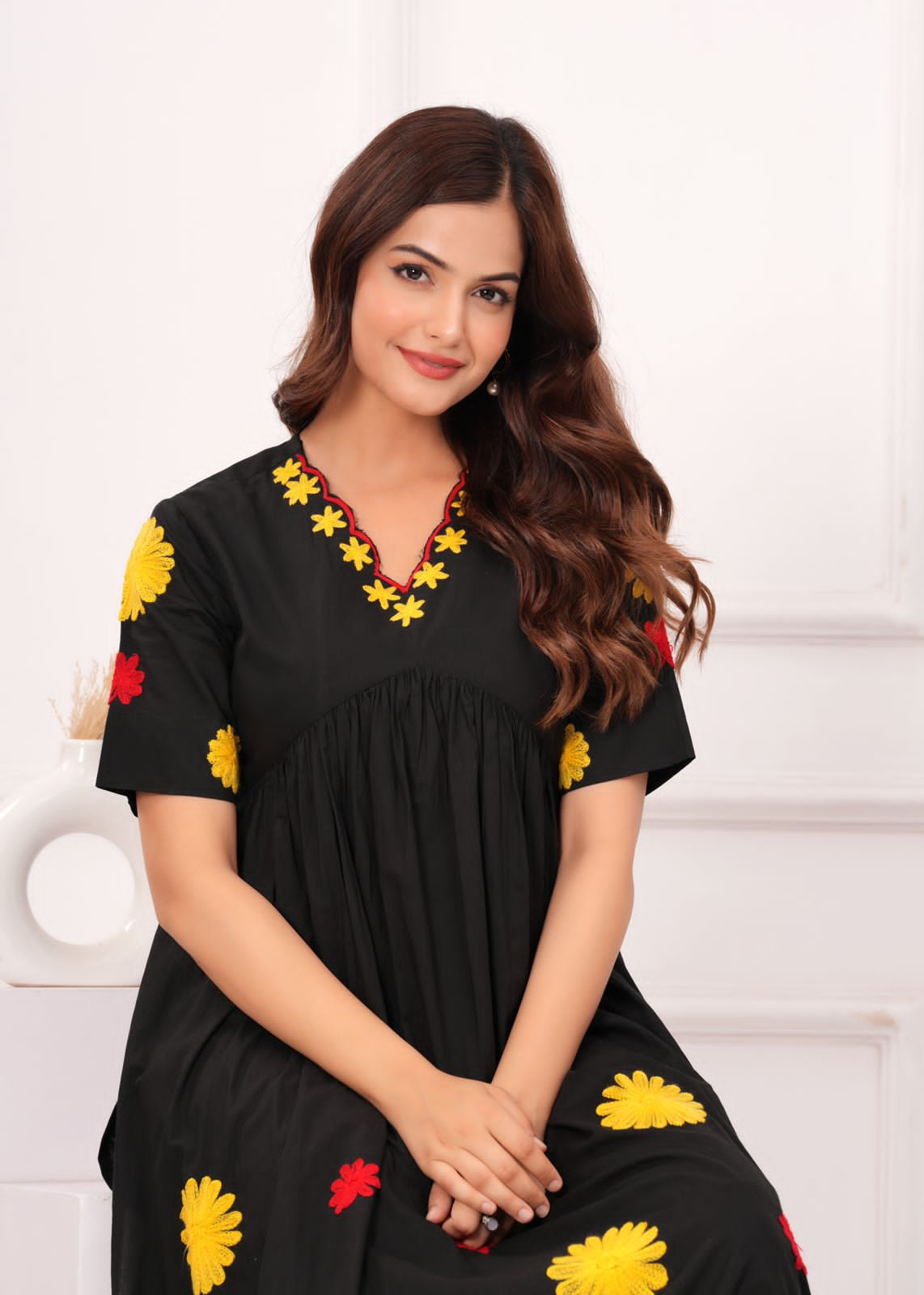 Noir Charm 2-Piece Kurti Set